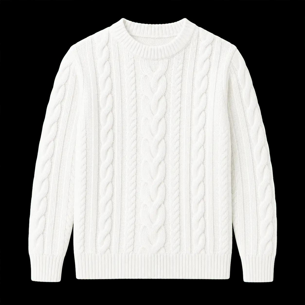 Cable Knit Crew 380