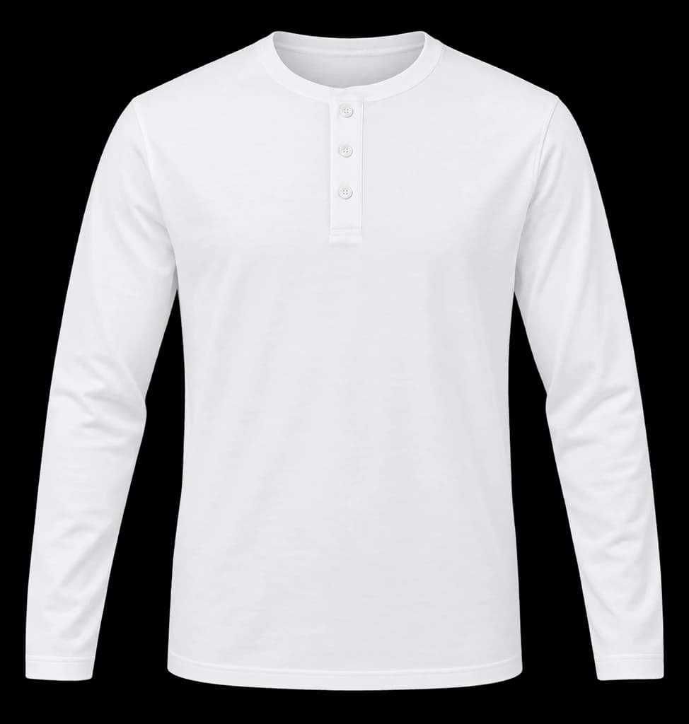 Long Sleeve Henley 210, private label (SKU APP-LST-004)